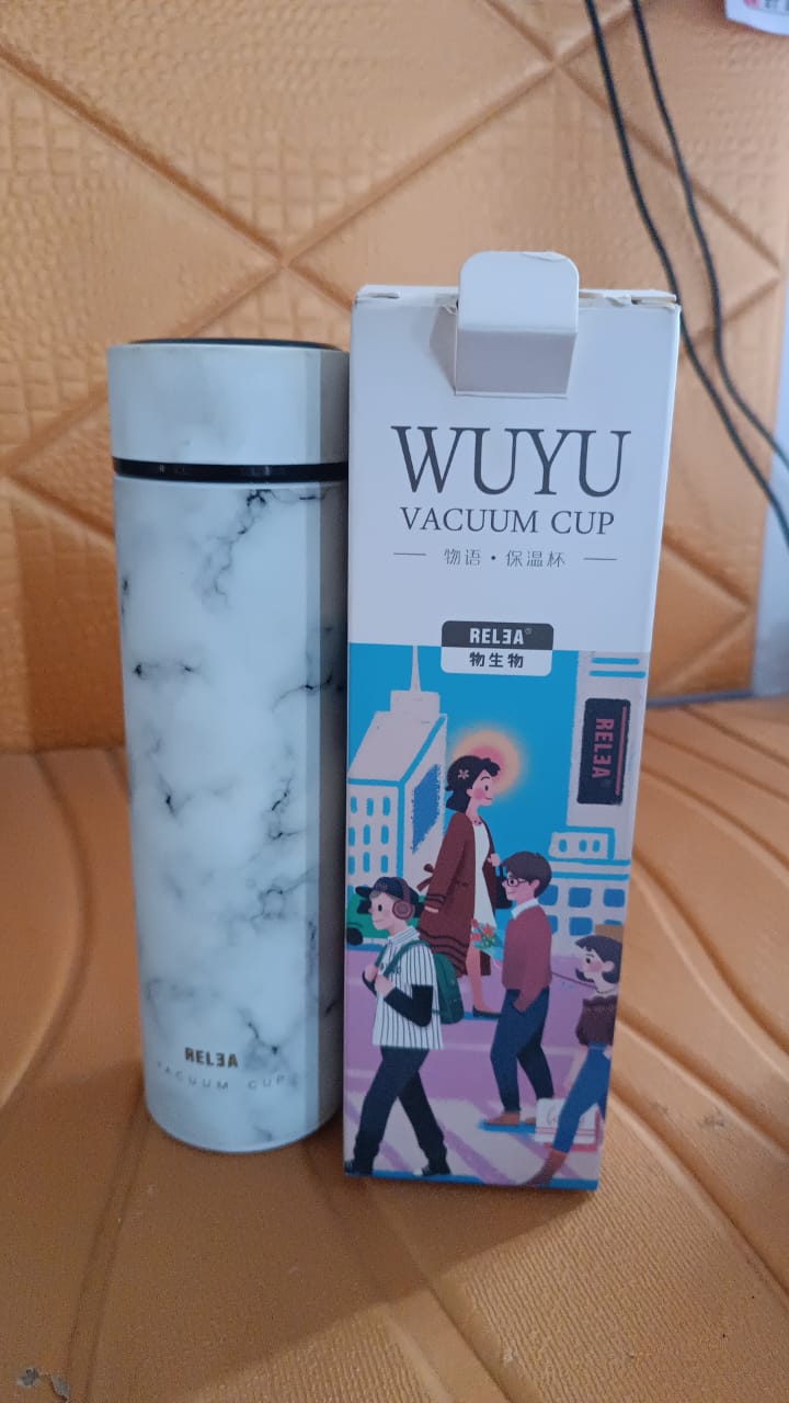 Stainless Steel Temperature Insulated Water Bottle With Marble Pattern (500ml Approx) Stainless Steel Temperature Insulated Water Bottle With Marble Pattern (500ml Approx)